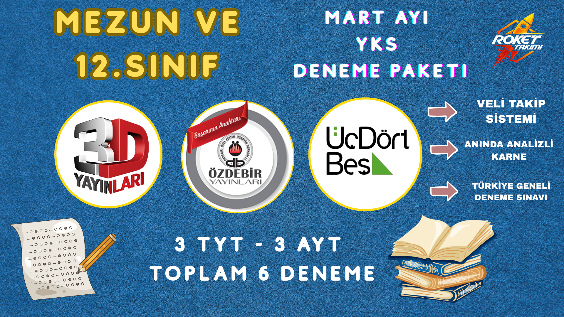 YKS DENEME PAKETİ MART AYI